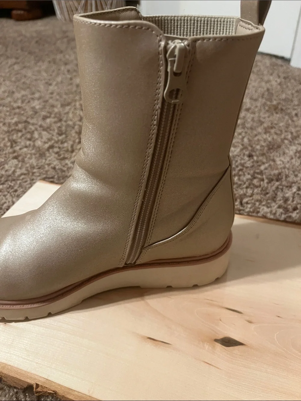 Art Class Girls Gold Shimmer Boots